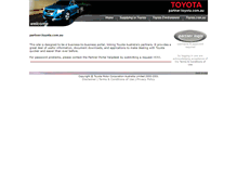 Tablet Screenshot of partner.toyota.com.au