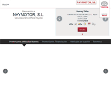 Tablet Screenshot of naymotor.toyota.es