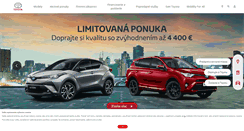 Desktop Screenshot of ojazdenevozidla.toyota.sk