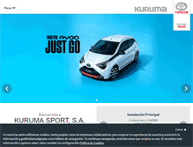 Tablet Screenshot of kuruma.toyota.es