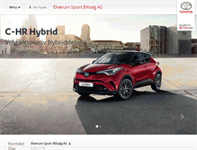 Tablet Screenshot of elverum.toyota.no