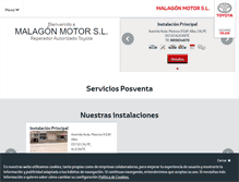 Tablet Screenshot of malagonmotor.toyota.es