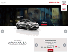 Tablet Screenshot of japancar.toyota.es