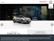 Tablet Screenshot of comerciallucentina.toyota.es