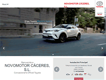 Tablet Screenshot of novomotor.toyota.es